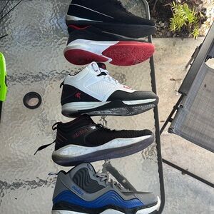 Nike Athletic Shoes - Black, Red, White, Gray, all of them 5 pairs size 12 & 10